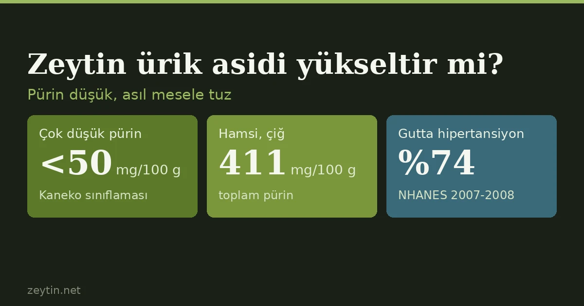 Zeytin ürik asidi yükseltir mi? Gut hastası zeytin yiyebilir mi?