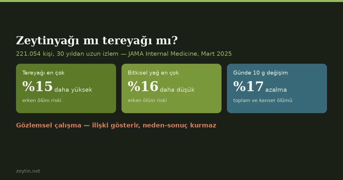 Olive oil or butter? What a 221,000-person study actually found